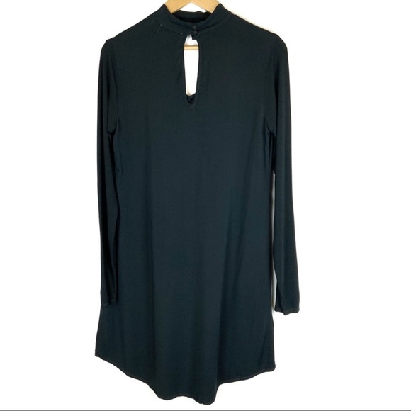 NWT Michael Stars Rylie Rayon Chocker Long Sleeve Swing Dress - Picture 9 of 12